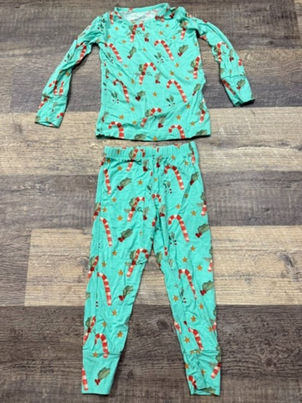 Posh Peanut 2T Pajamas Candy Cane Print